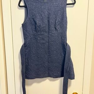 MM Lafleur Navy Sleeveless Mini Dress